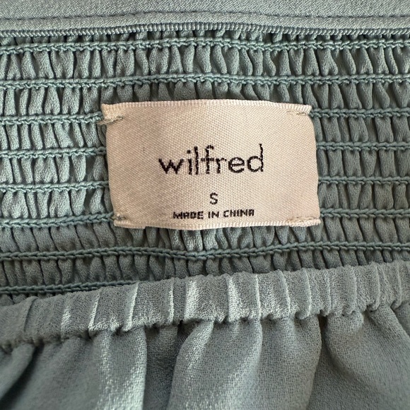 Wilfred Sage Stone Blue Ballad Long Sleeve Dress Women’s S - Picture 4 of 10